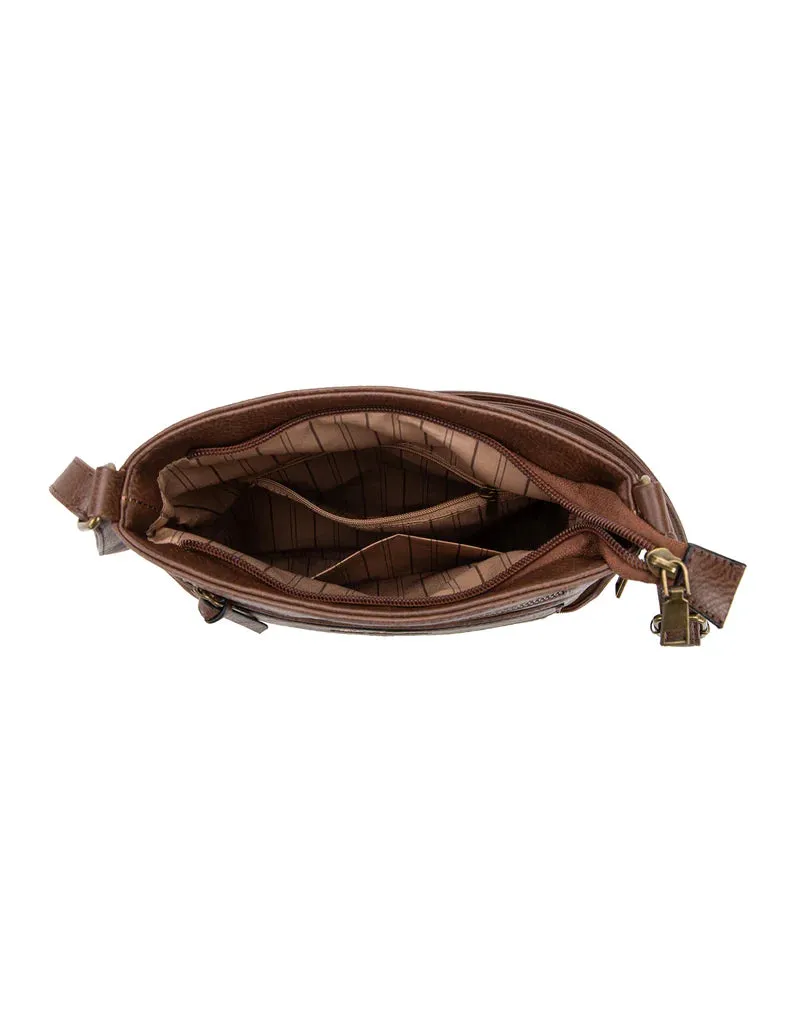 Patricia Vegan Expandable XBody Bag Choc