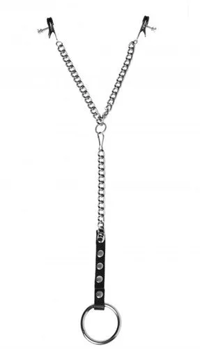 Penitentiary Nipple Clamps and Cockring Set