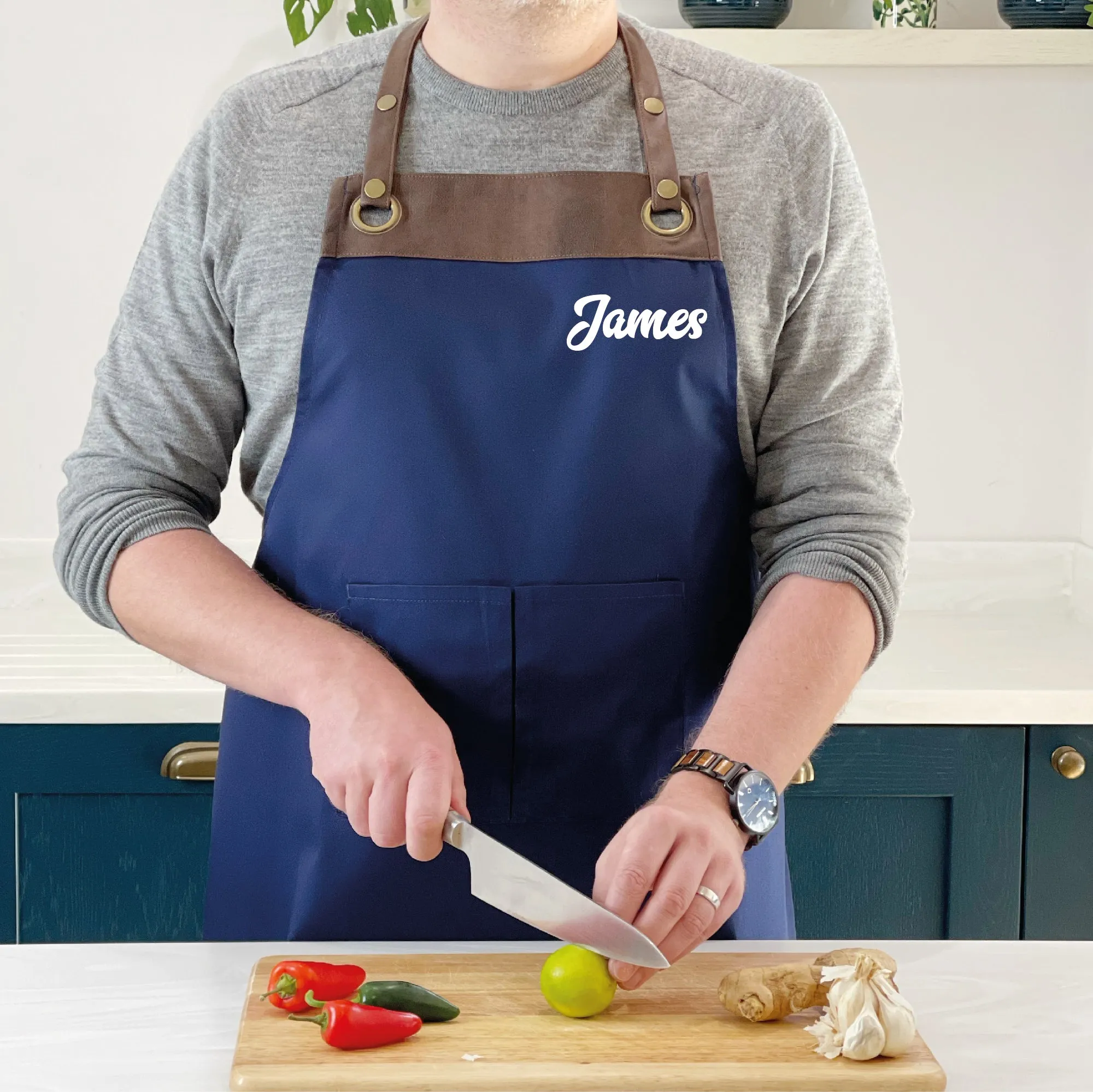 Personalised Artisan Apron With Name