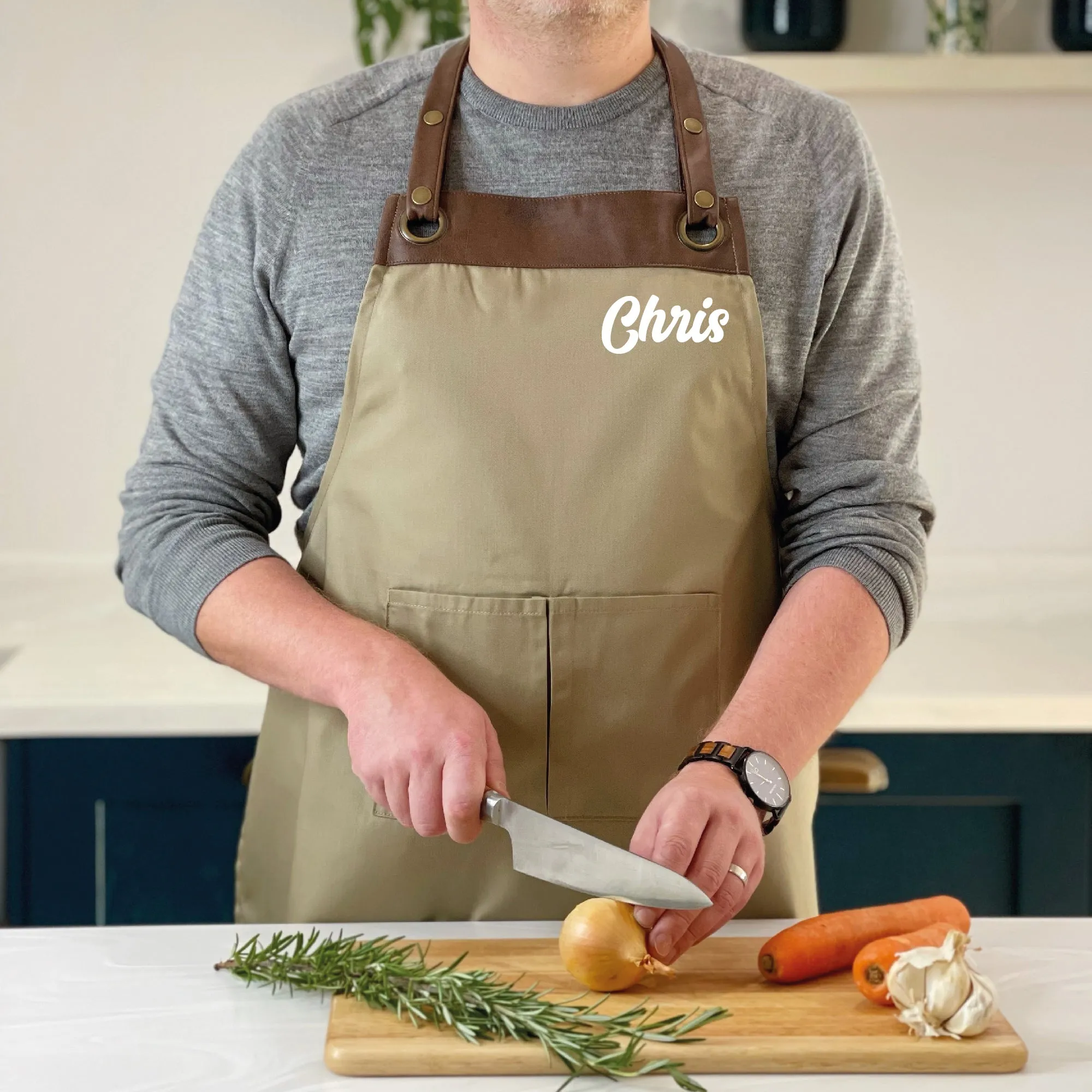 Personalised Artisan Apron With Name