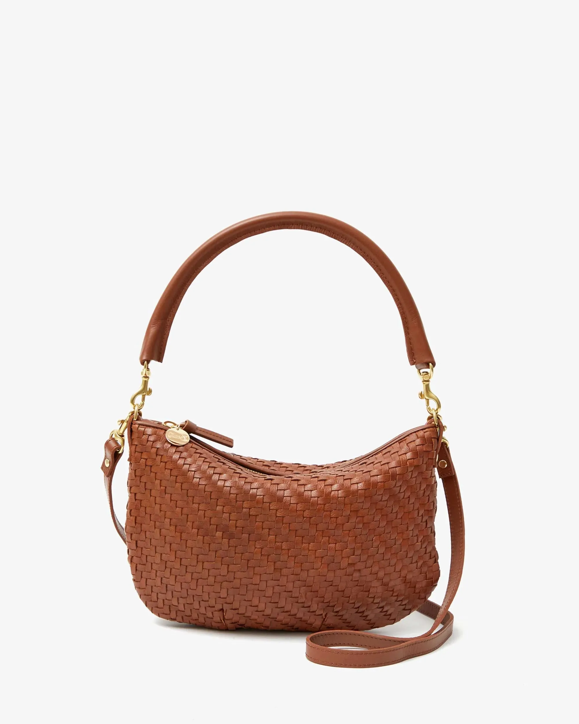 petite moyen in woven hazelnut zig zag