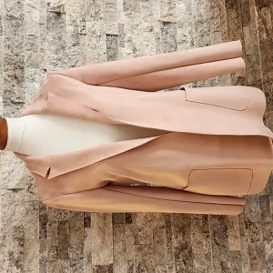 PHILOSOPHY SALMON PINK WOMEN'S JACKET SIZE S,BRAND NEW, FAUX LEATHER