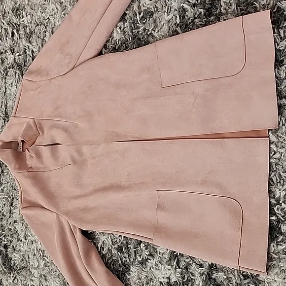 PHILOSOPHY SALMON PINK WOMEN'S JACKET SIZE S,BRAND NEW, FAUX LEATHER