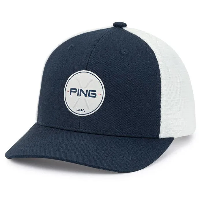PING Stars and Stripes Trucker Cap Navy (36653-01)