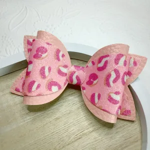 Pink Leopard Harper Bow
