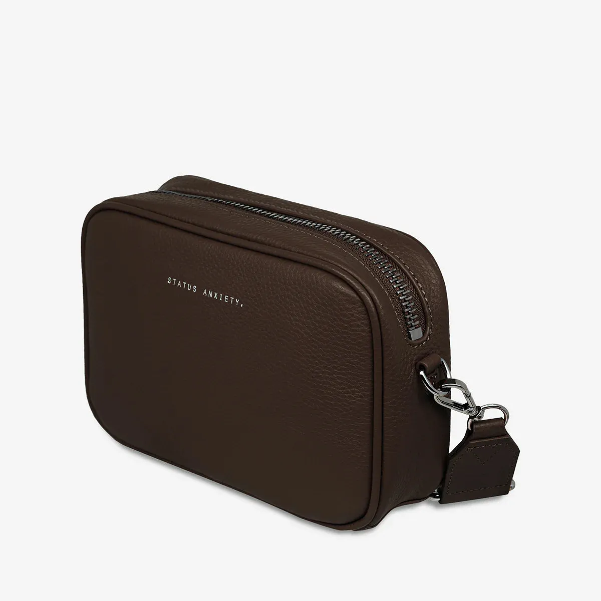 Plunder Bag with Webbed Strap | Cocoa Leather