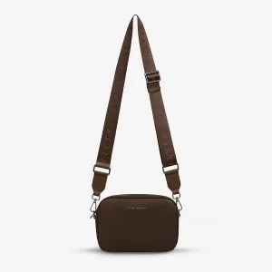 Plunder Bag with Webbed Strap | Cocoa Leather