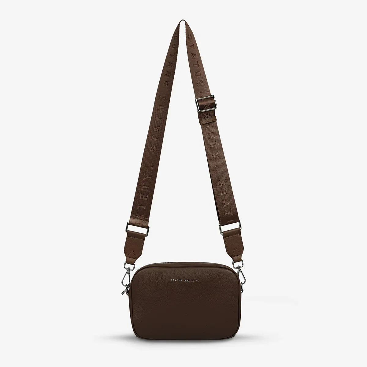 Plunder Bag with Webbed Strap | Cocoa Leather