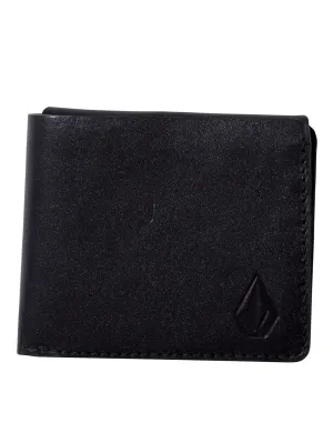 Portefeuille 3Fold Leather - Black