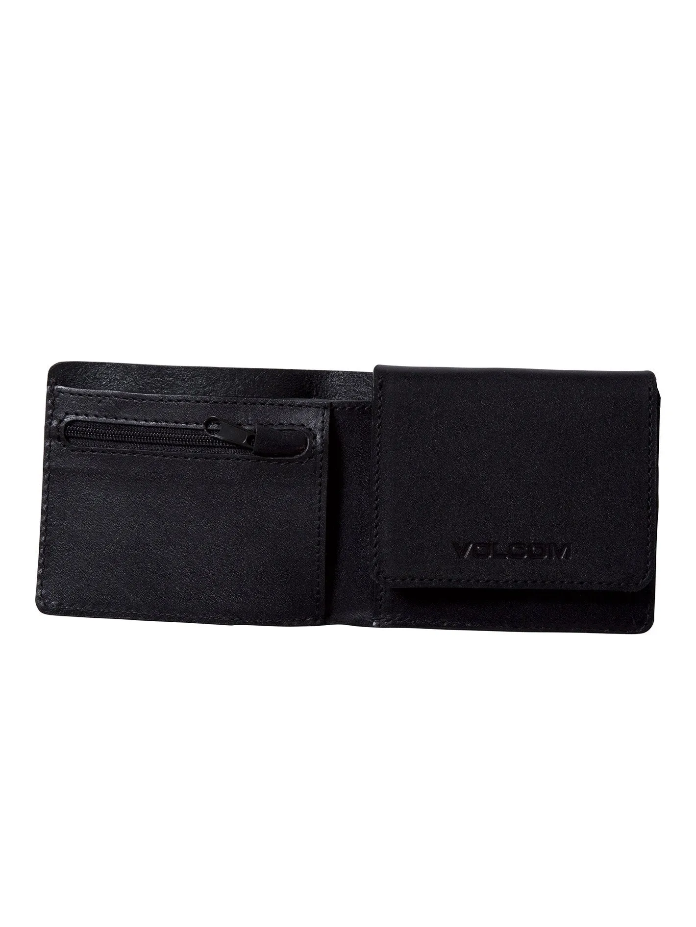 Portefeuille 3Fold Leather - Black