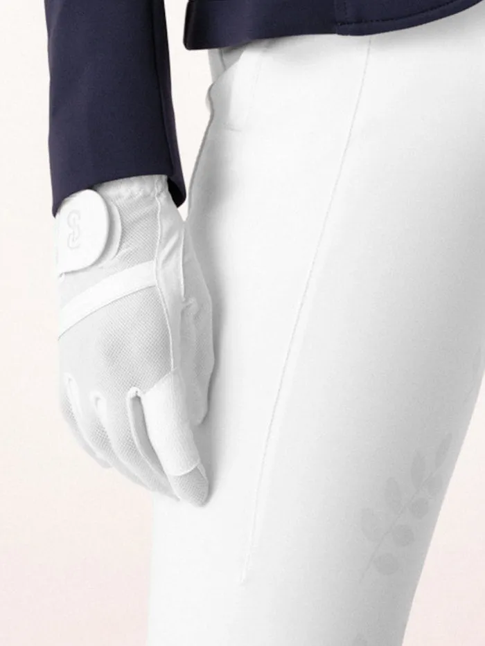 PS of Sweden mesh gloves in white
