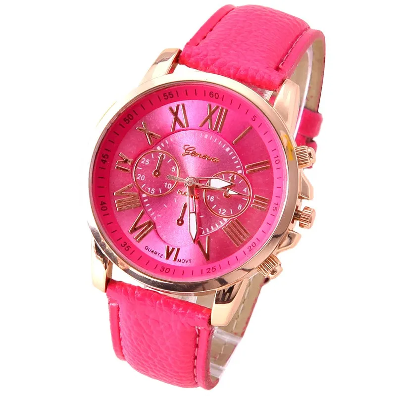 PU Leather Wristwatches
