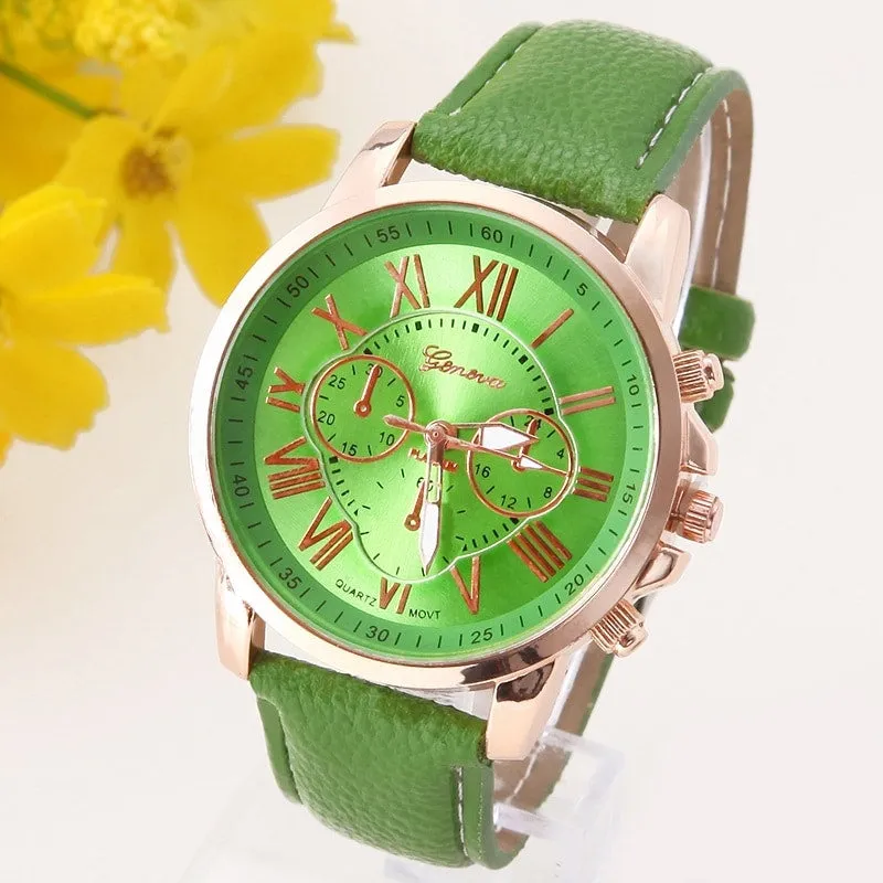 PU Leather Wristwatches