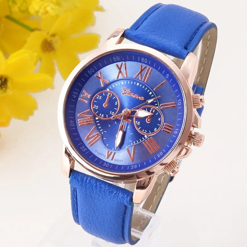 PU Leather Wristwatches