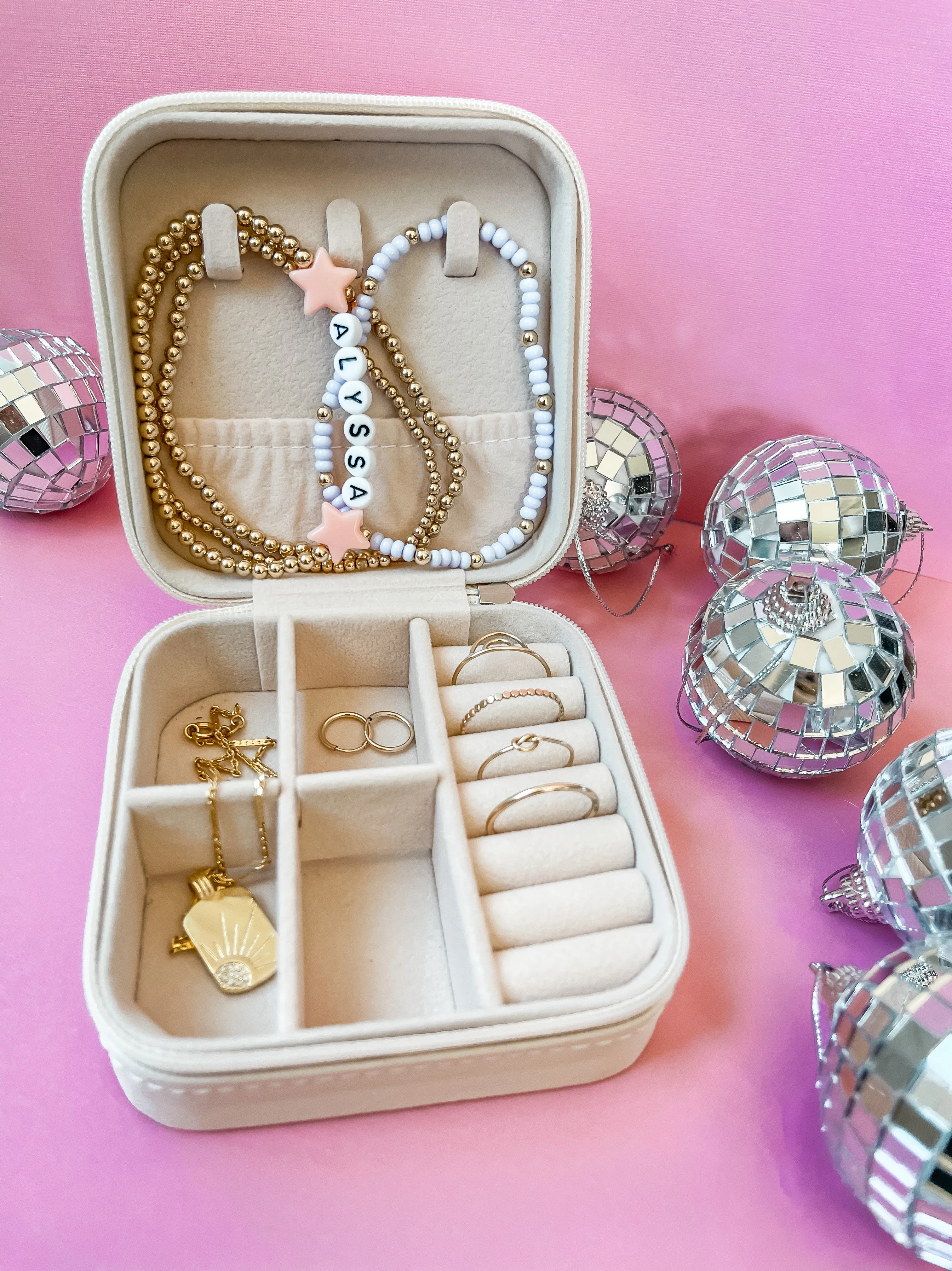 Purple Smiley Jewelry Case
