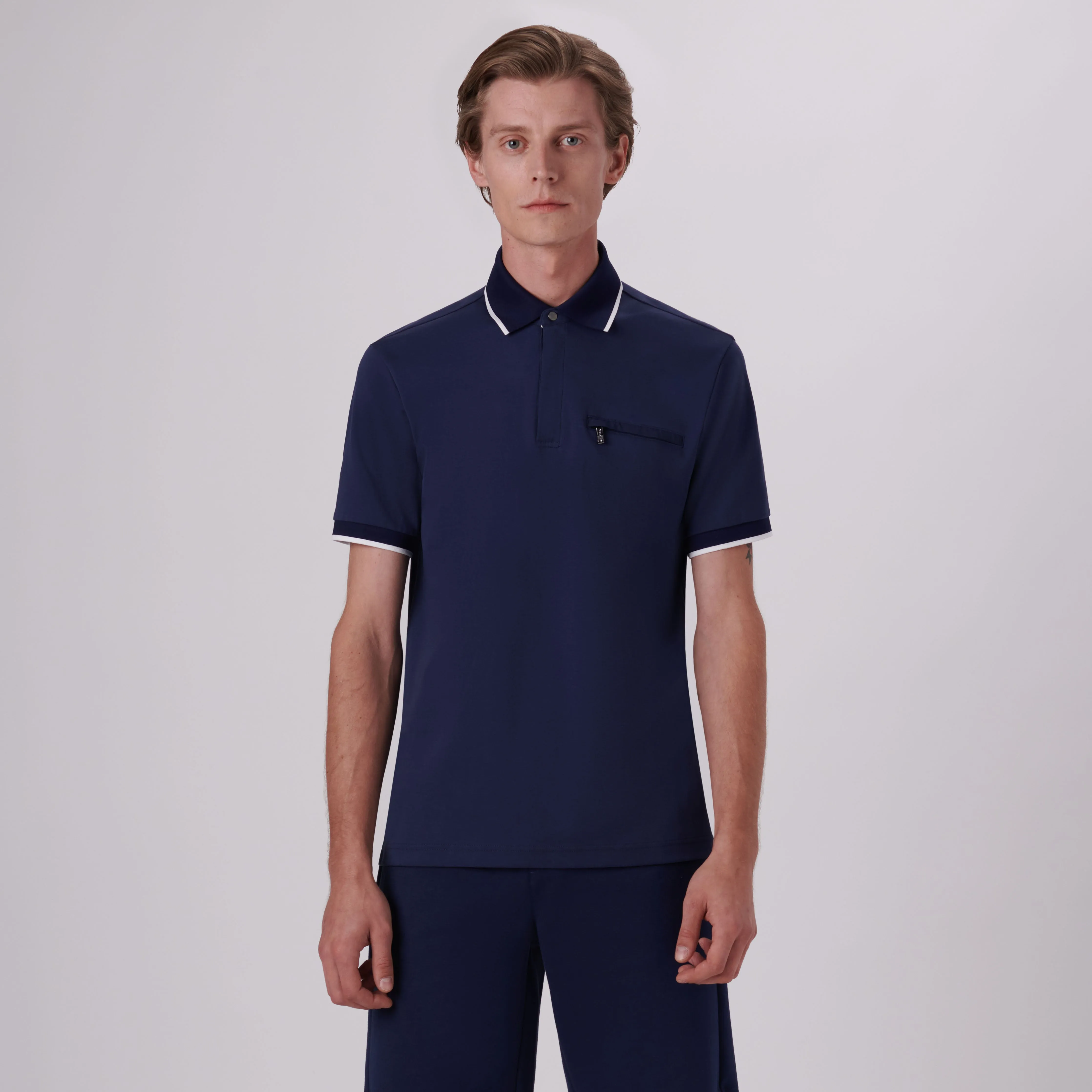 Quarter Zip Polo Shirt