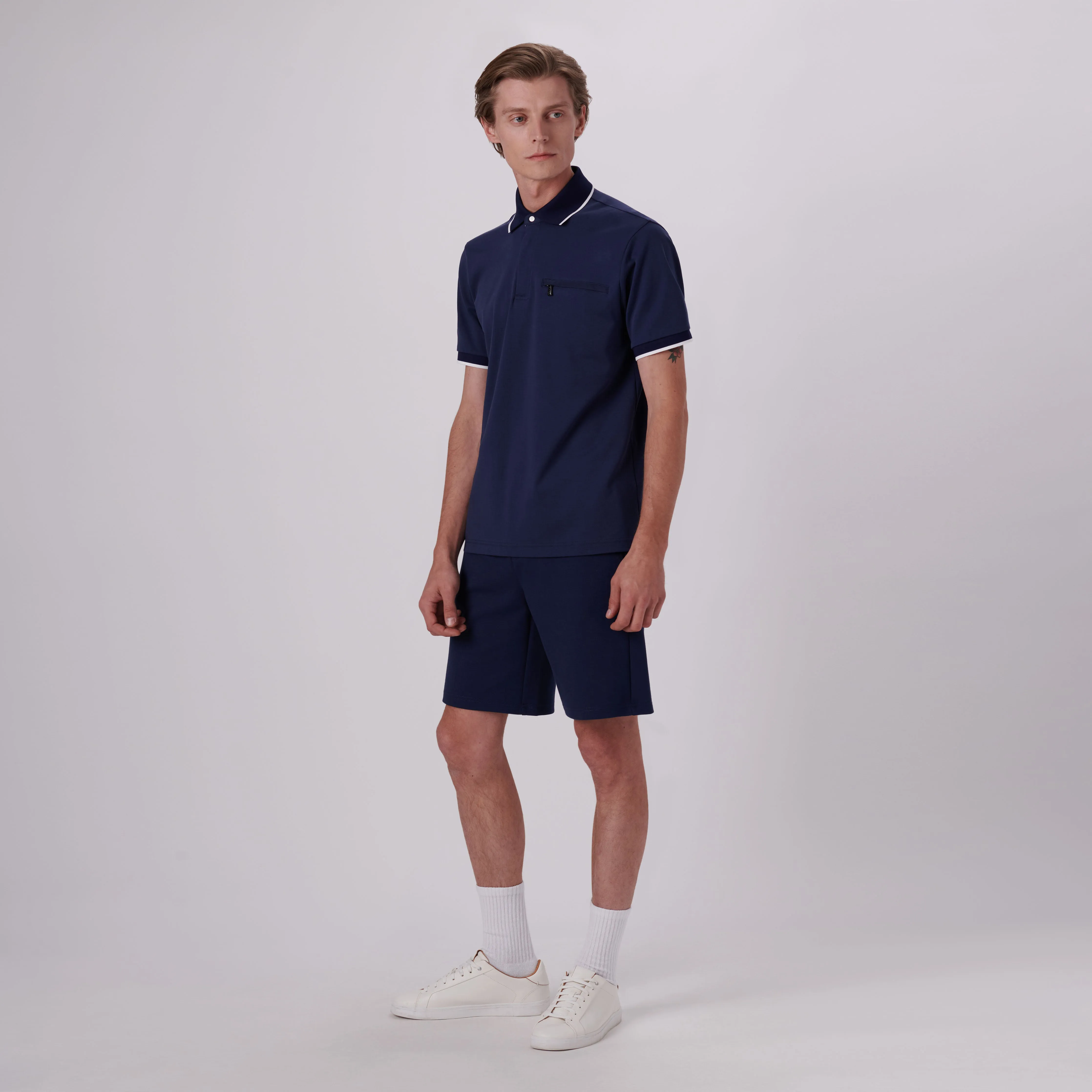 Quarter Zip Polo Shirt