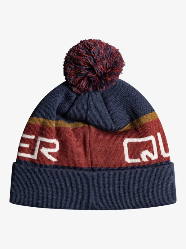 Quiksilver Mens Summit Fleece Beanie - Ruby Wine