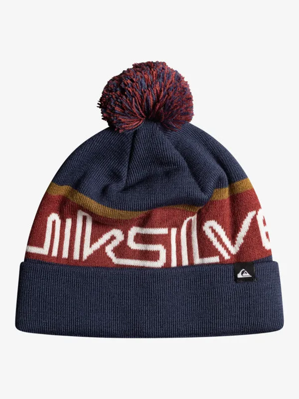 Quiksilver Mens Summit Fleece Beanie - Ruby Wine