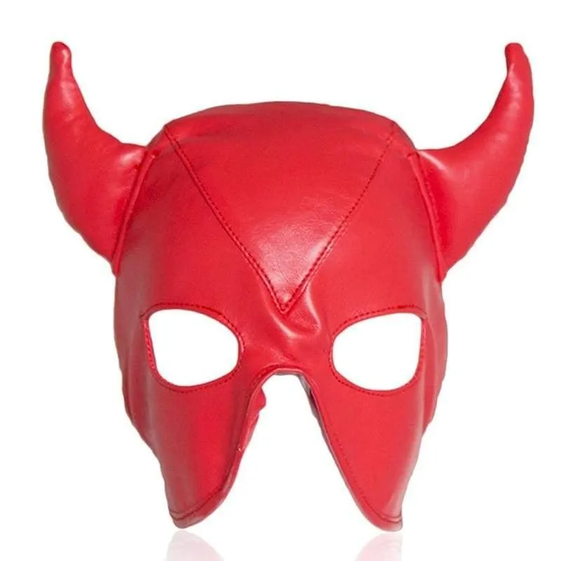 "Minotaurs" - Devil Mask Half Hood Harness ST8