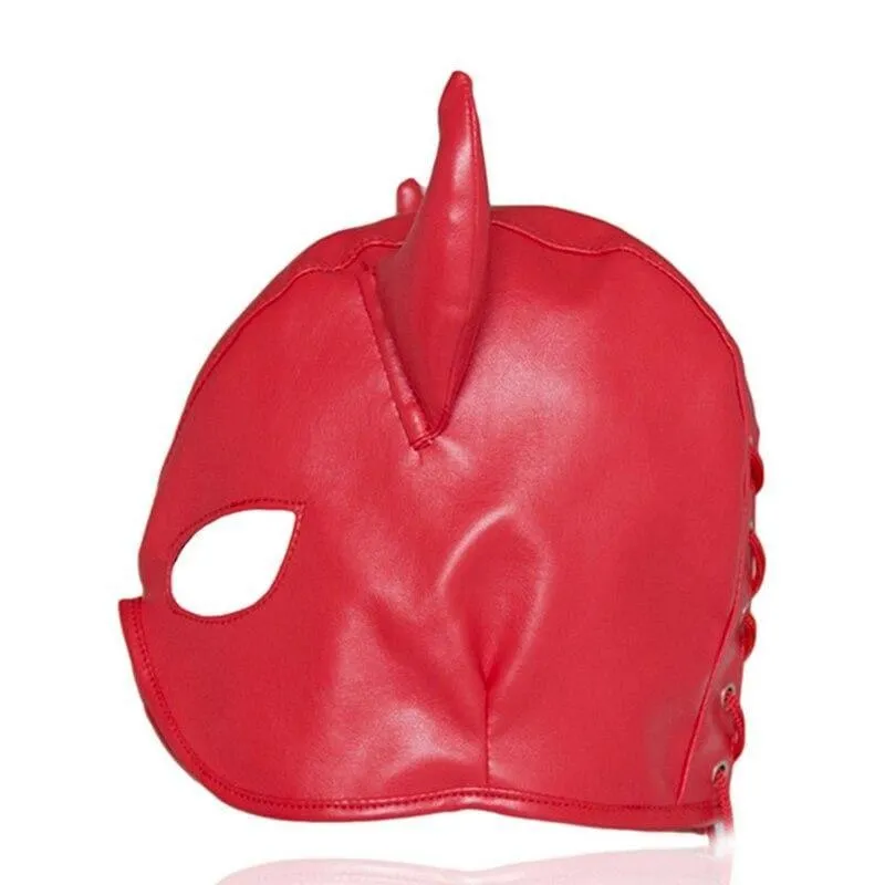 "Minotaurs" - Devil Mask Half Hood Harness ST8