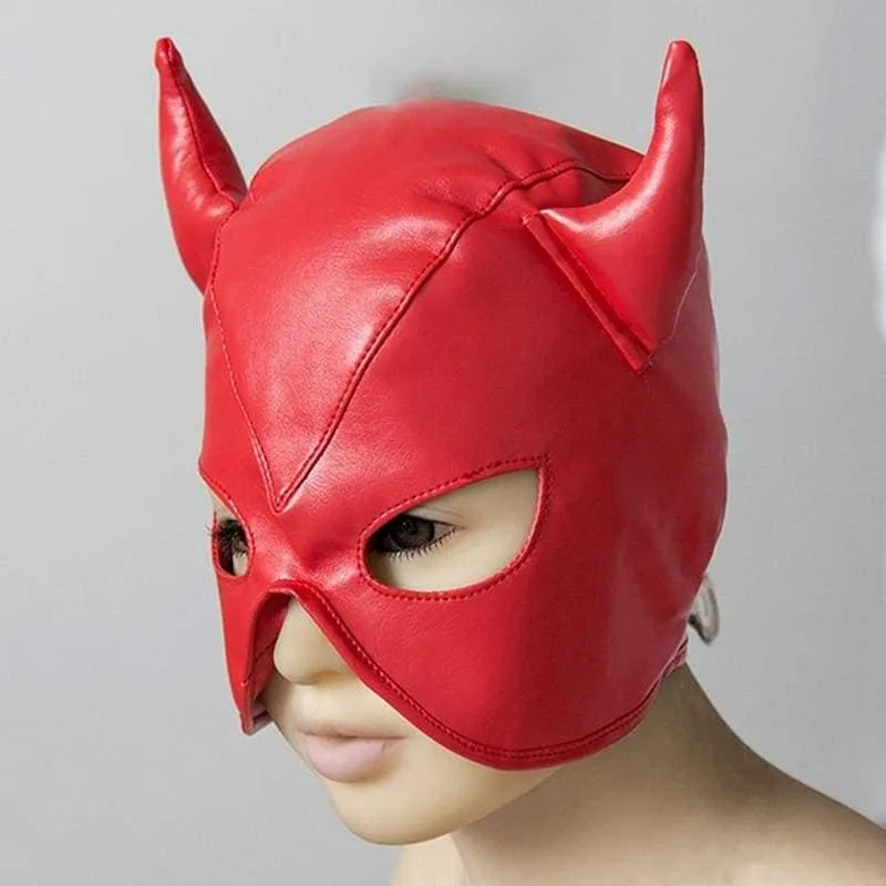 "Minotaurs" - Devil Mask Half Hood Harness ST8