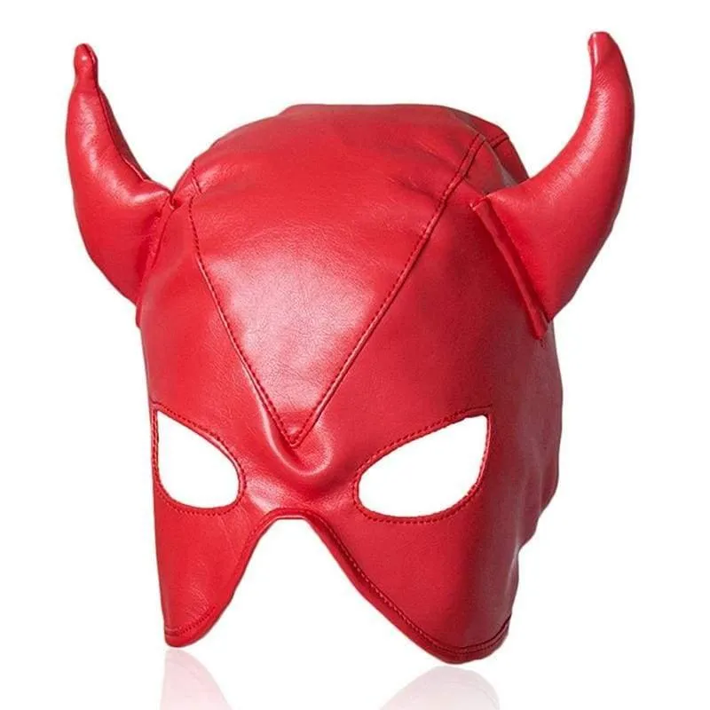 "Minotaurs" - Devil Mask Half Hood Harness ST8