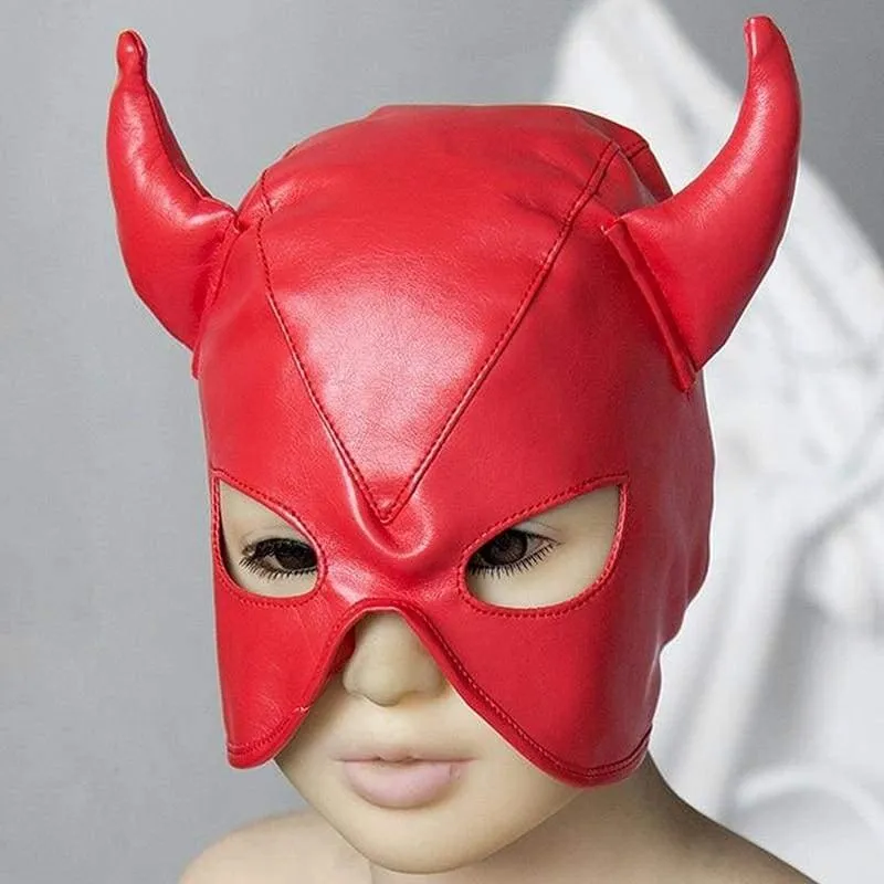 "Minotaurs" - Devil Mask Half Hood Harness ST8