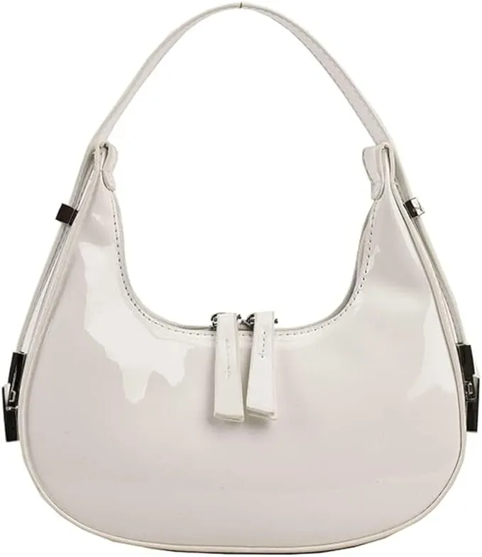 Radiant Faux Leather Shoulder Bag - Chic Underarm Elegance