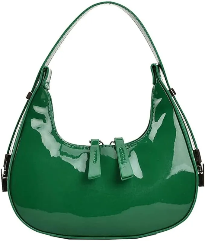 Radiant Faux Leather Shoulder Bag - Chic Underarm Elegance