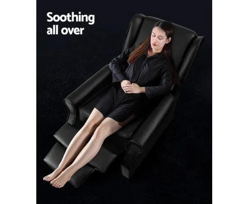 Recliner Chair Sofa Armchair Lounge Black Leather