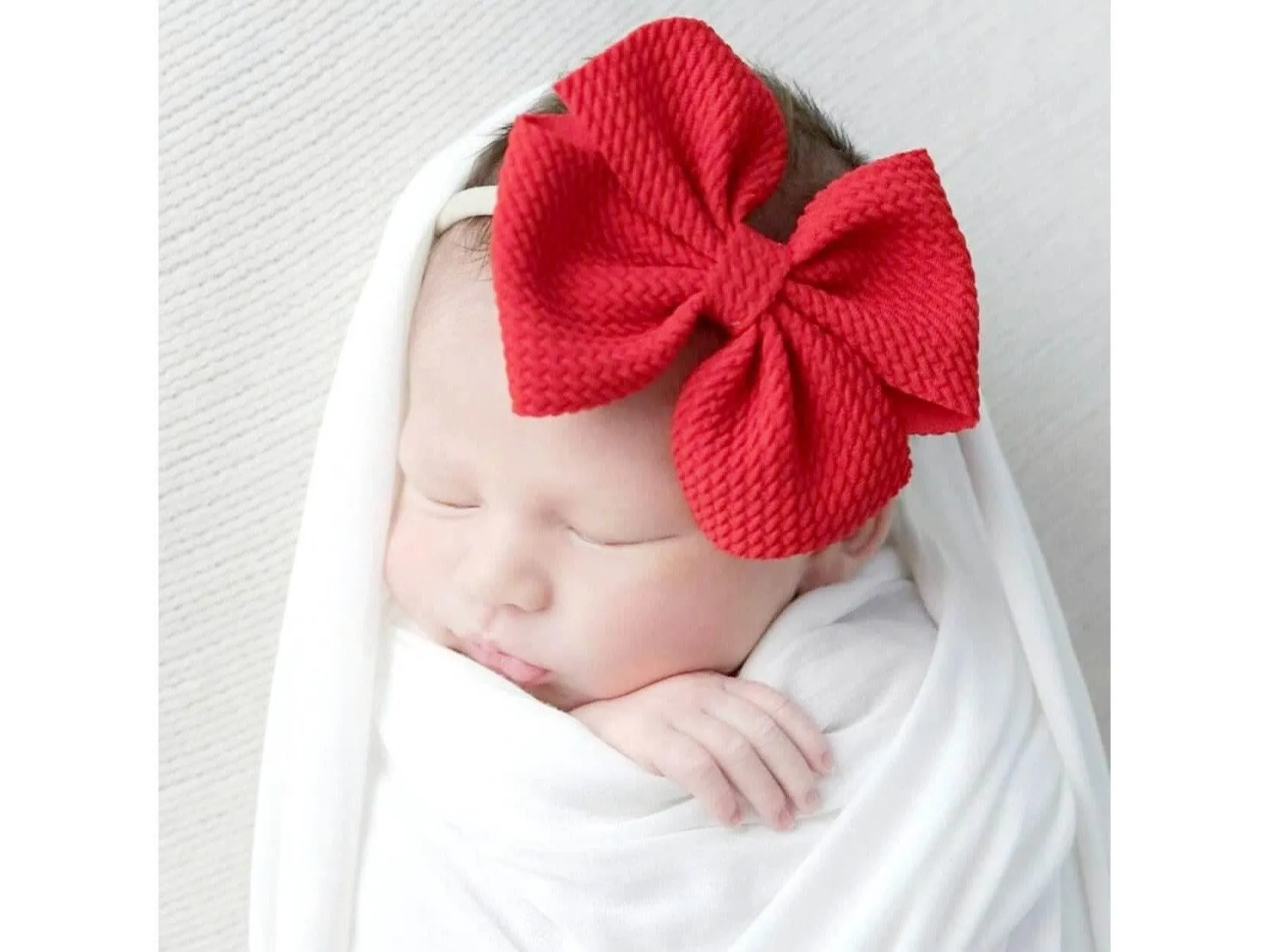Red Pinwheel Headband