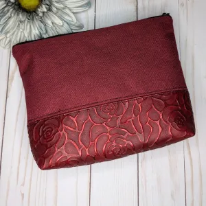 Red Rose zipper pouch
