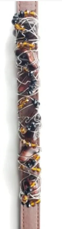 Red Tiger Eye Healing Dog Collar