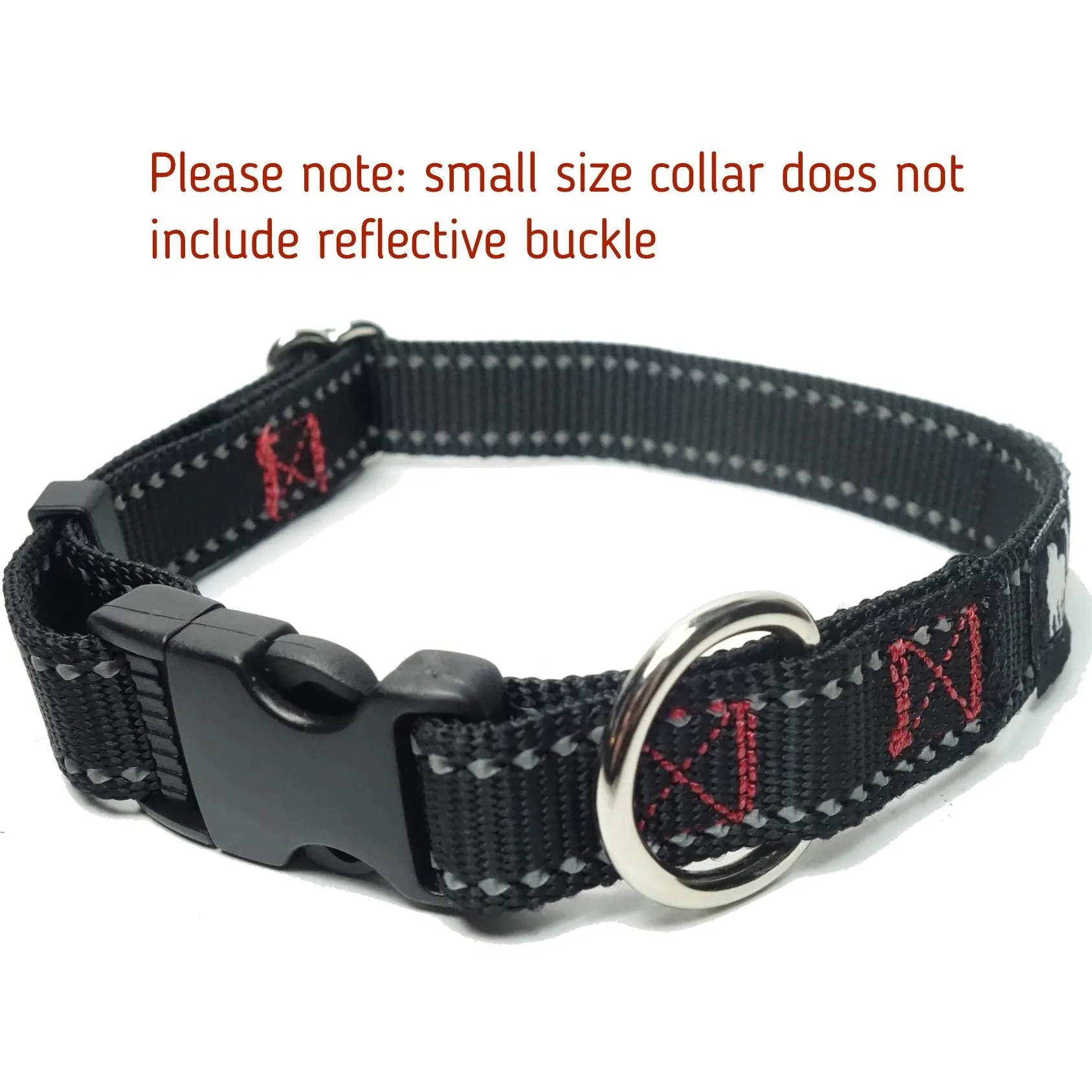 Reflective Dog Collar with Reflector Buckle