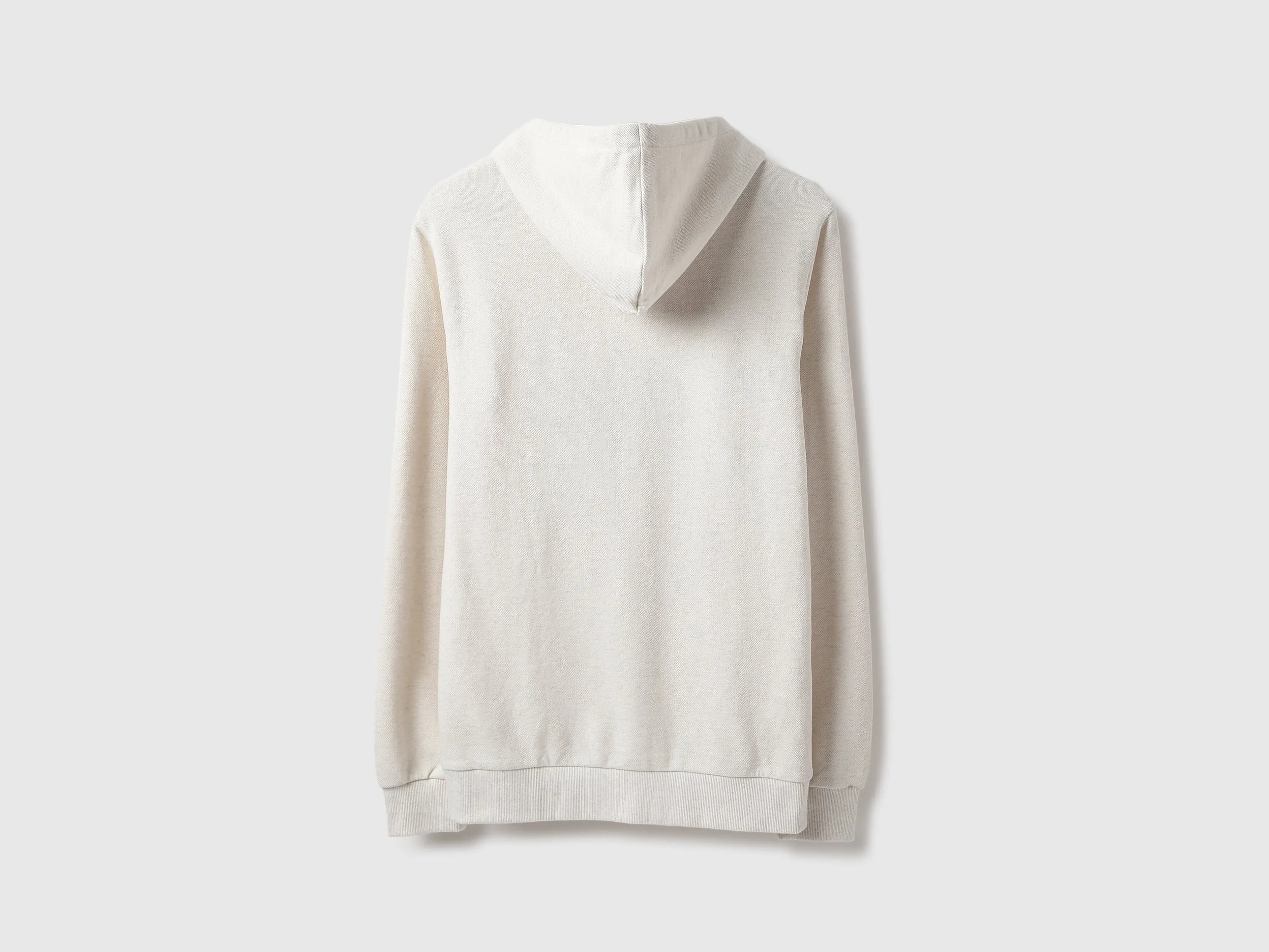 Regular Fit Hooded Neck Embossed Sweatshirt