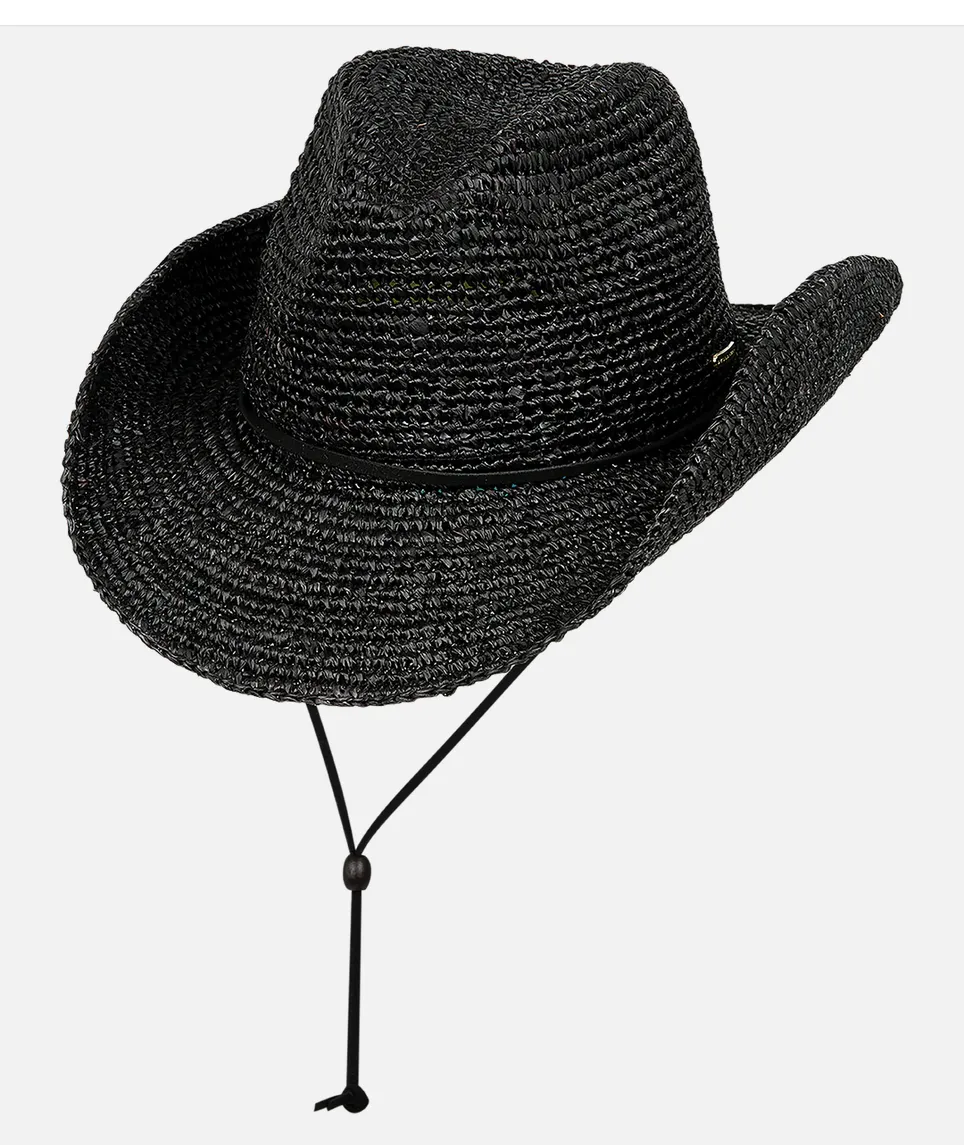 Reta Natural Raffia Cowboy Hat