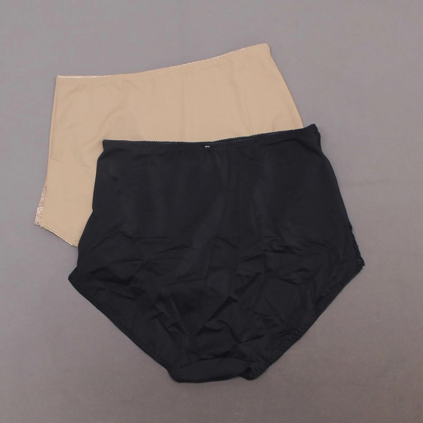 Rhonda Shear Women's 2 Pack Lace Trim Brief Panties