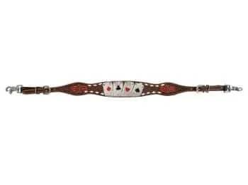 Rider's Luck Tooled Leather Wither Strap