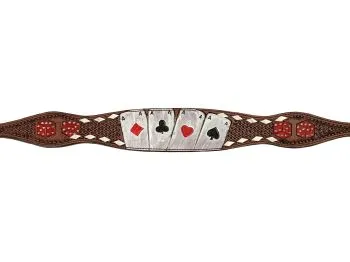 Rider's Luck Tooled Leather Wither Strap