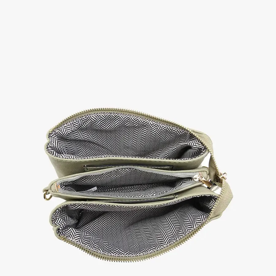 Riley Crossbody Wristlet Coral