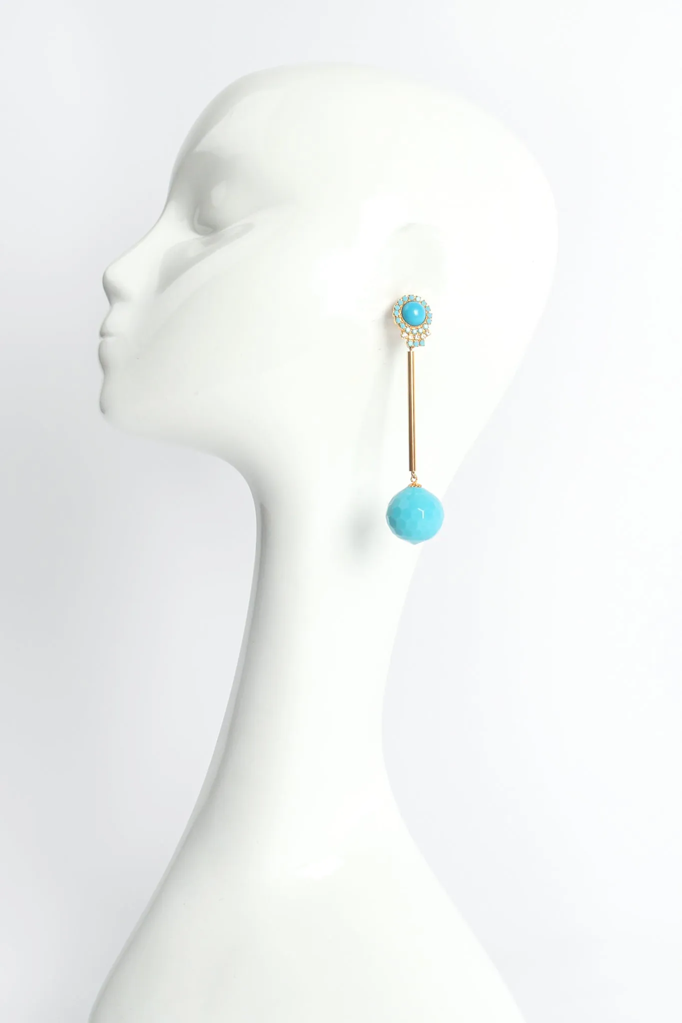 Rod Ball Drop Earrings