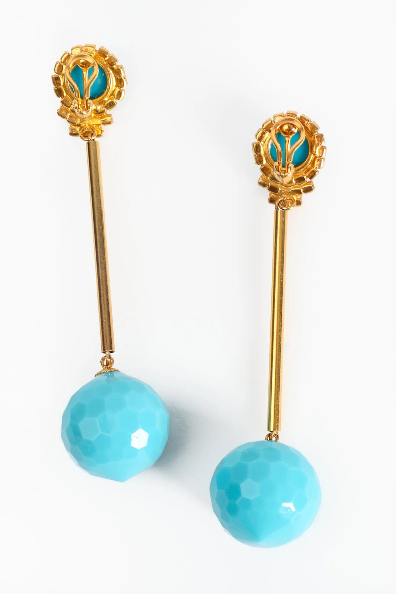 Rod Ball Drop Earrings