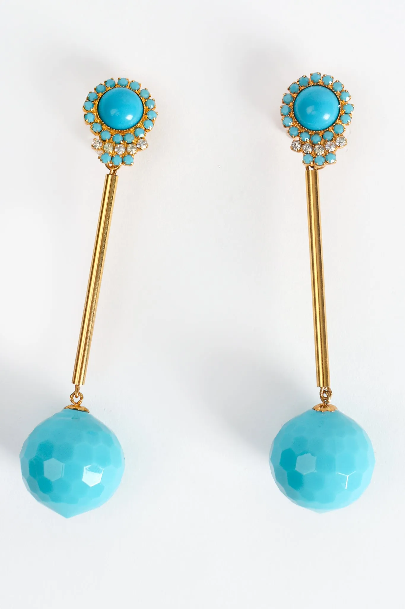 Rod Ball Drop Earrings