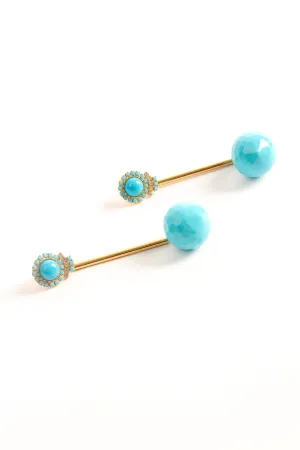 Rod Ball Drop Earrings