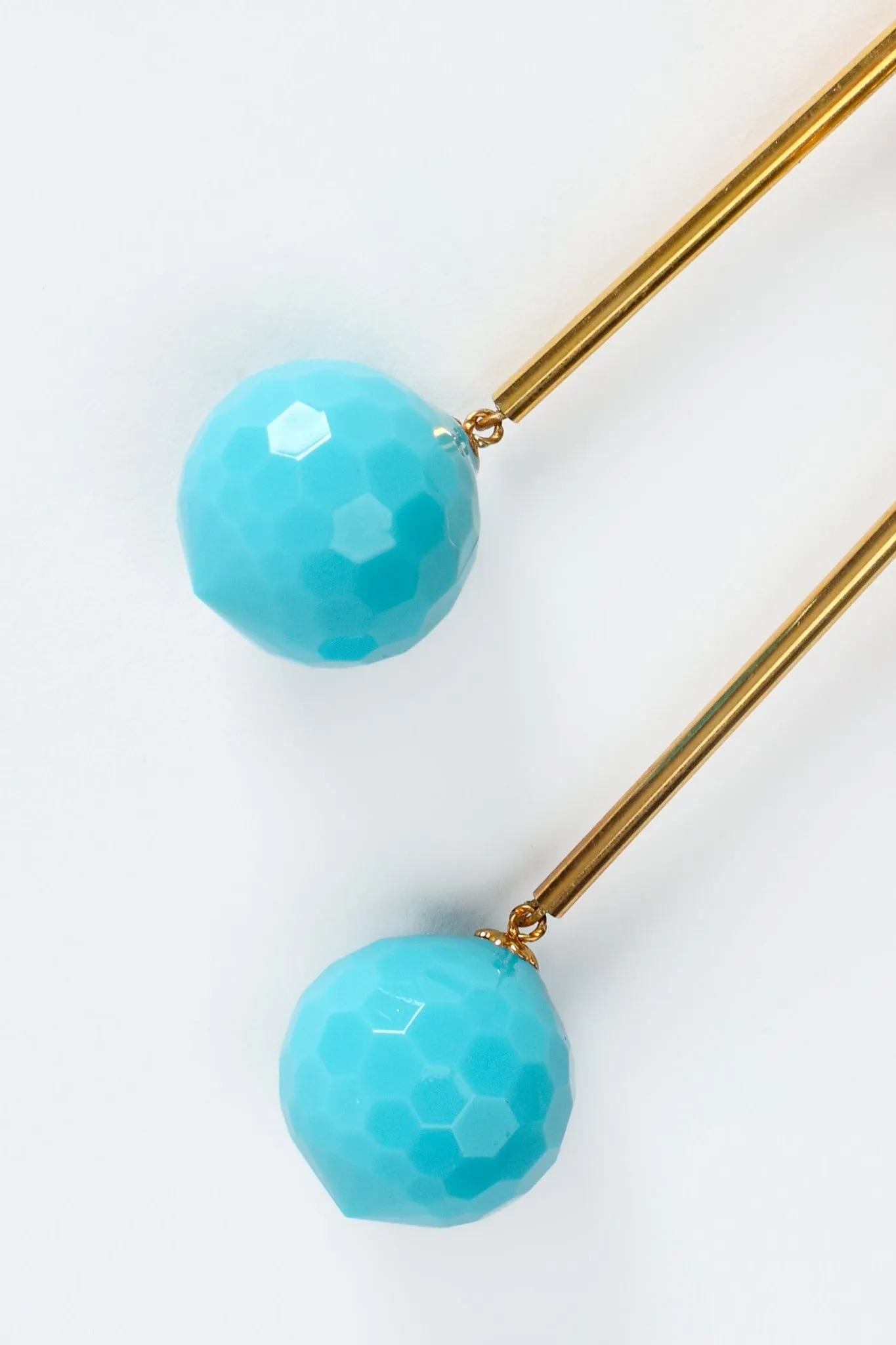 Rod Ball Drop Earrings