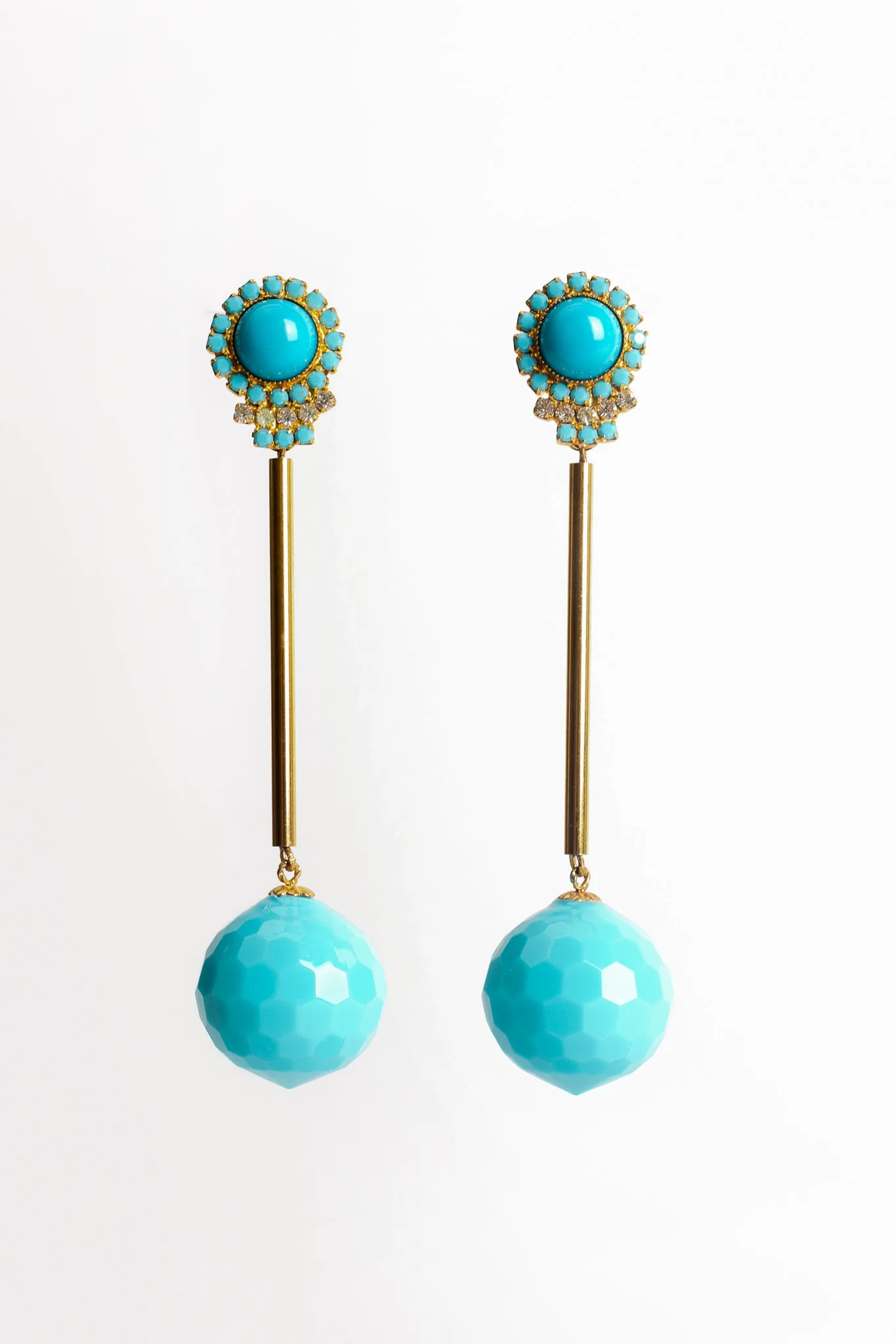 Rod Ball Drop Earrings