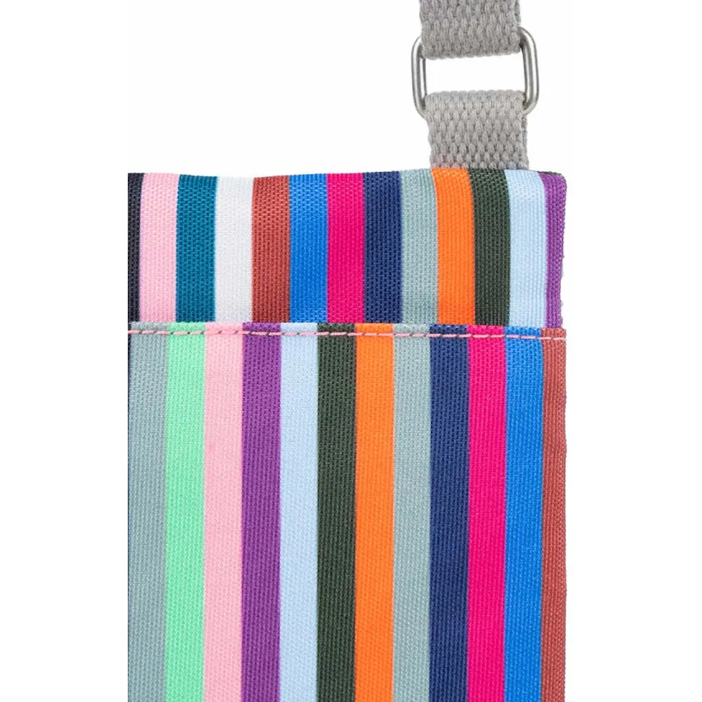 Roka Chelsea Recycled Canvas Multi Stripe Bag