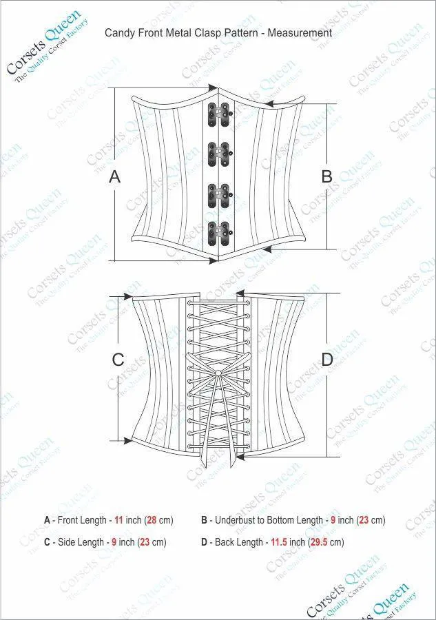 Ron Steampunk Satin Underbust Corset