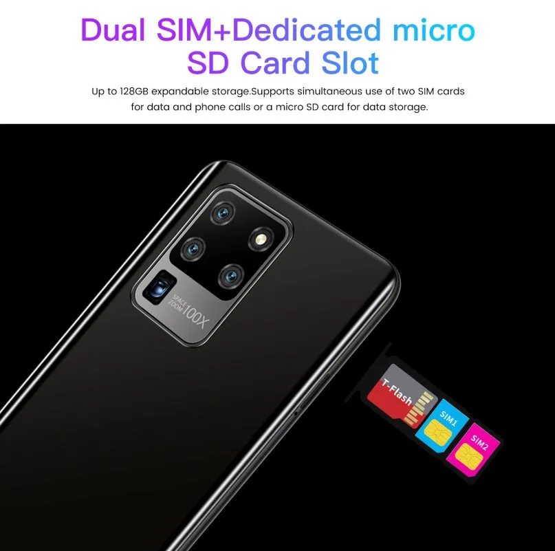 S30U Plus Mobile Phone 6.7-inch High-definition Large-screen 2 16GB Smartphone white_British plug